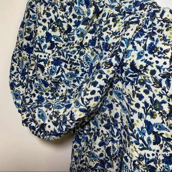 Wild Fable Blue Floral babydoll mini dress M NWT - Picture 12 of 16